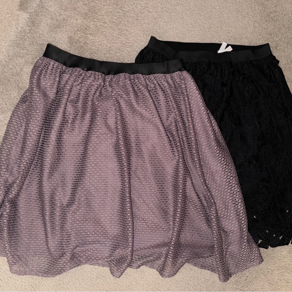 Two Xhilaration knee length skirts size large